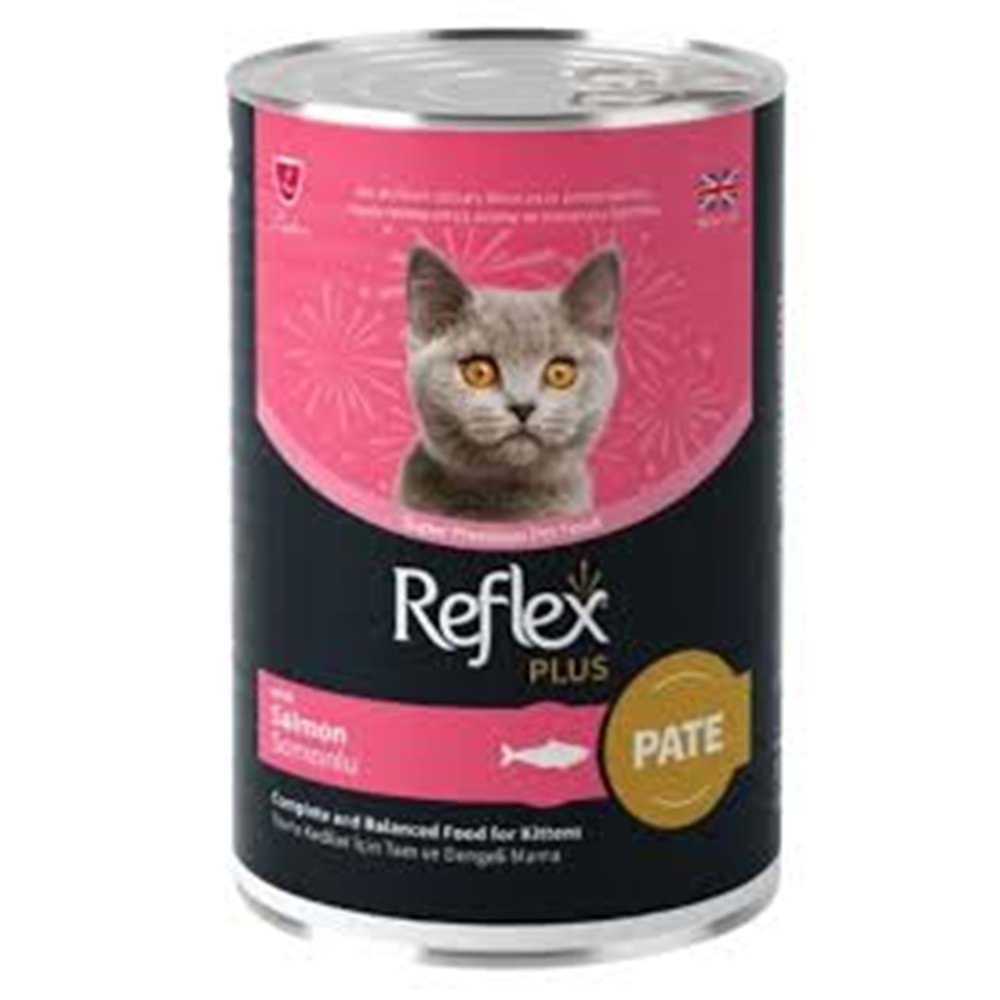 Reflex Plus Konserve Pate Somonlu Yavru Kedi Maması 395 G