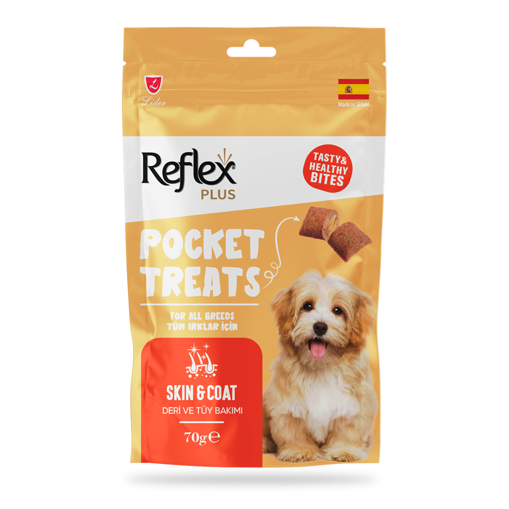Reflex Plus Deri Ve Tüy Bakımı İçin Köpek Ödül Maması 70 G