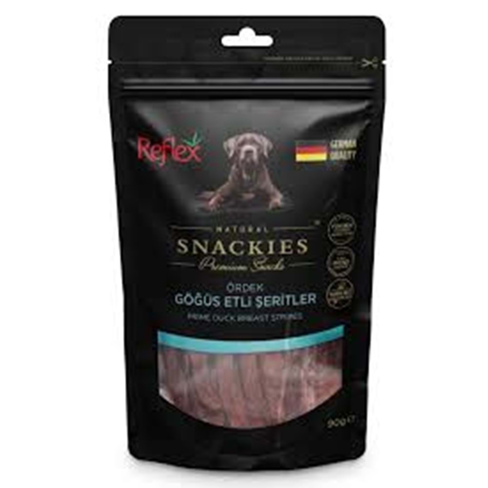 Reflex Plus Ördek Göğüs Etli Şeritler Köpek Ödül Maması 90 G