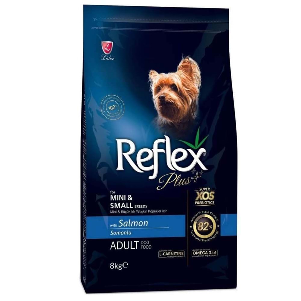 Reflex Plus Somonlu Mini Ve Küçük Irk Yetişkin Köpek Maması 8 Kg