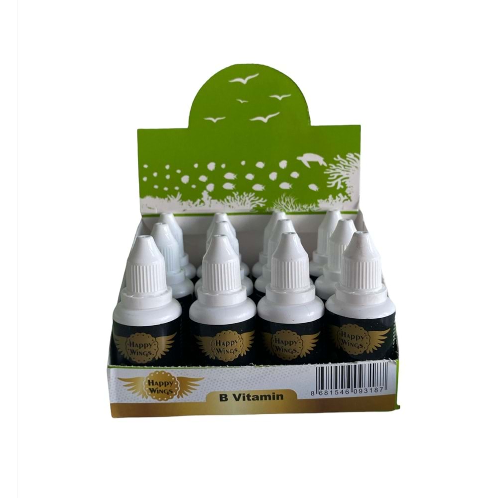 Happy Wings Bird B Complex 30 Cc (12) (Kuş Tüy Dökülmesi)