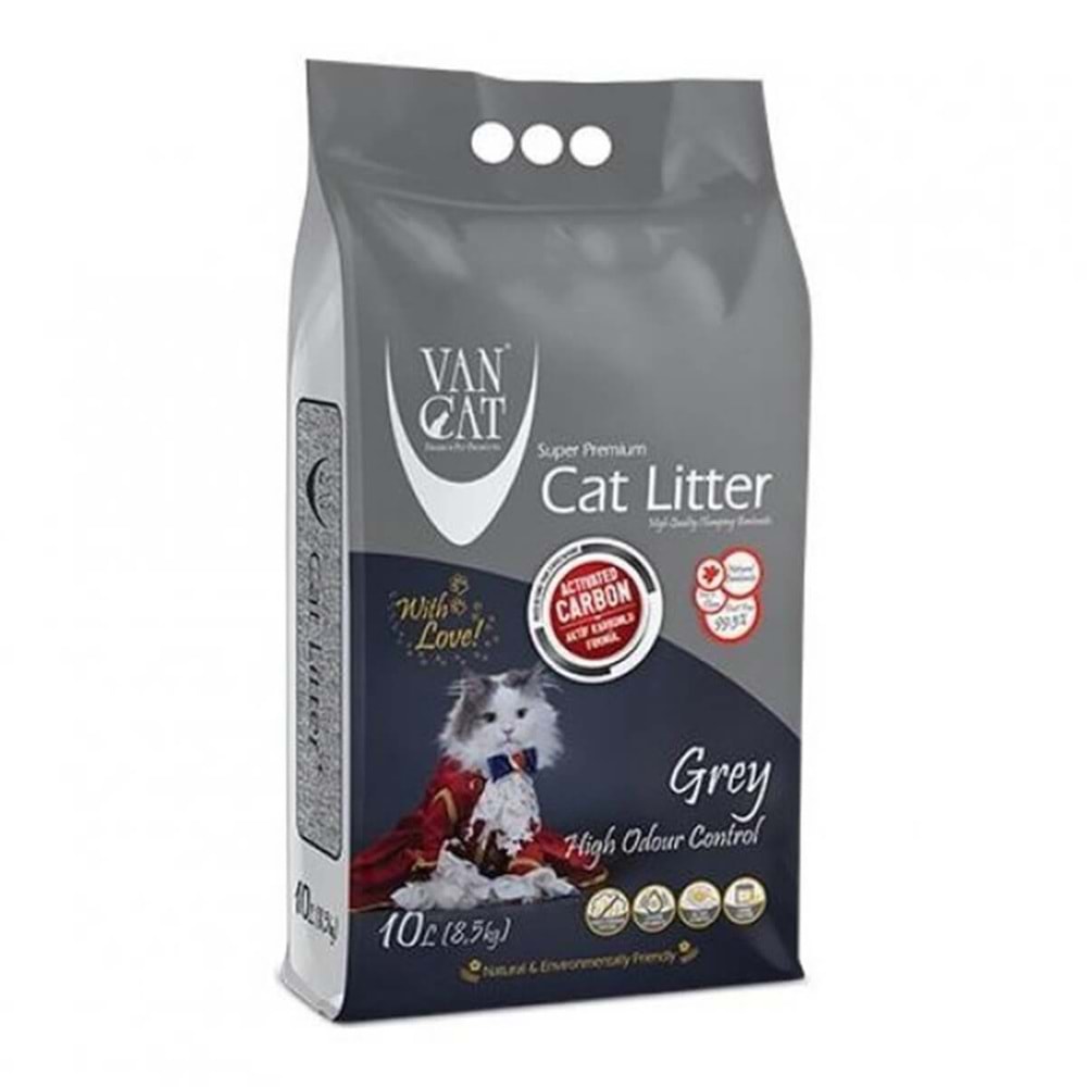 Vancat 10 LT Aktif KarbonGrey Kedi Kumu