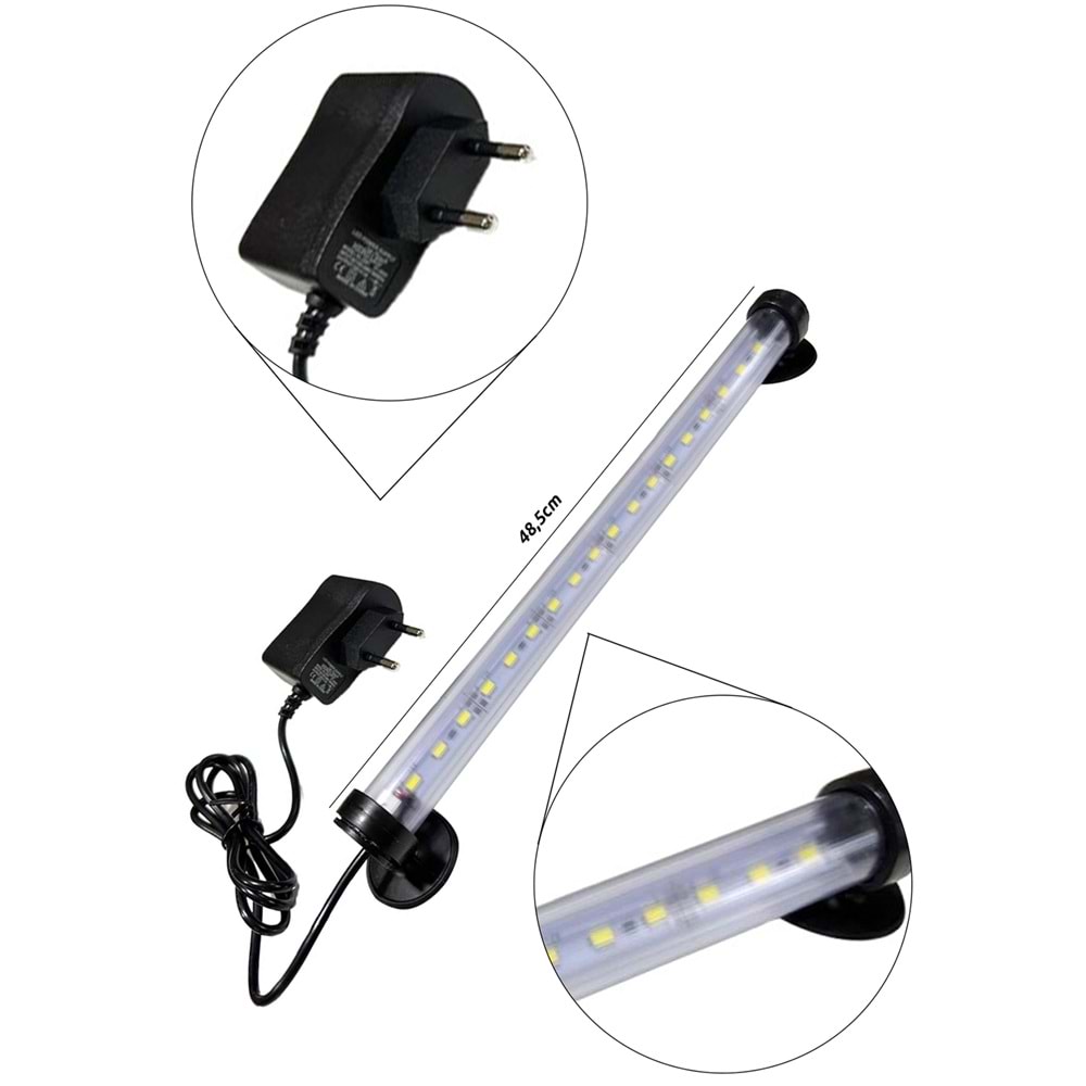 ATLANTİK LED LAMBA - 50 CM BEYAZ