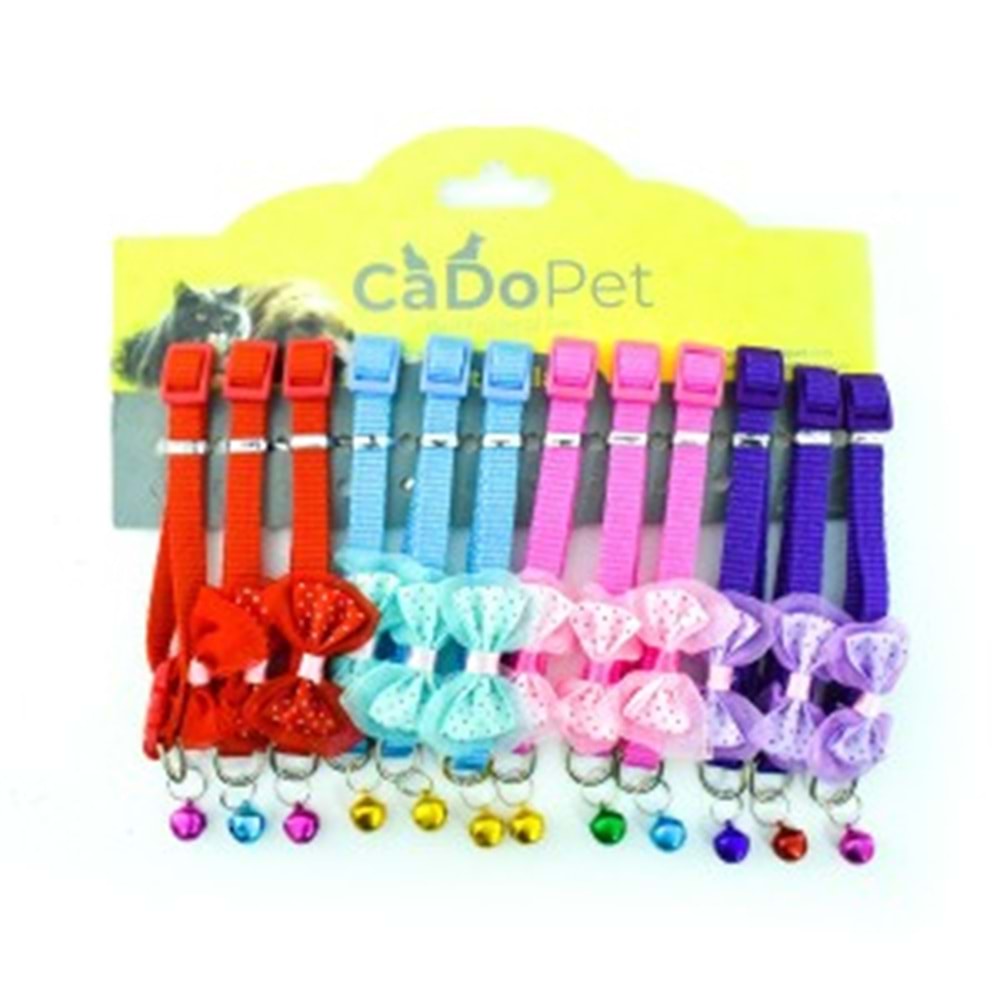 20-1-11 Cadopet 12 Li Set Papyonlu Boyun Tasma