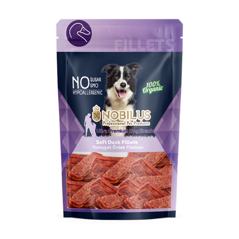 Nobilus Yumuşak Ördek Fileto Köpek Ödülü 80Gr
