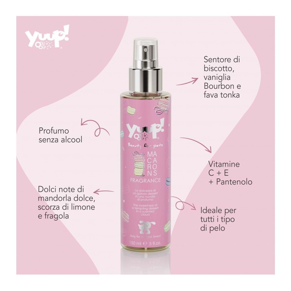 Yuup! Home- Macarons Fragrance 150 ml/5fl.oz made in italy