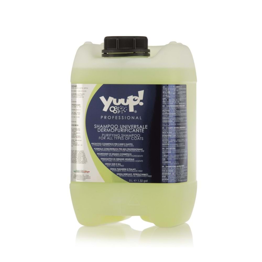 Yuup! Her Türlü Tüy Yapısına Uygun Profesyonel Arındırıcı Şampuan 5 Litre Bidon